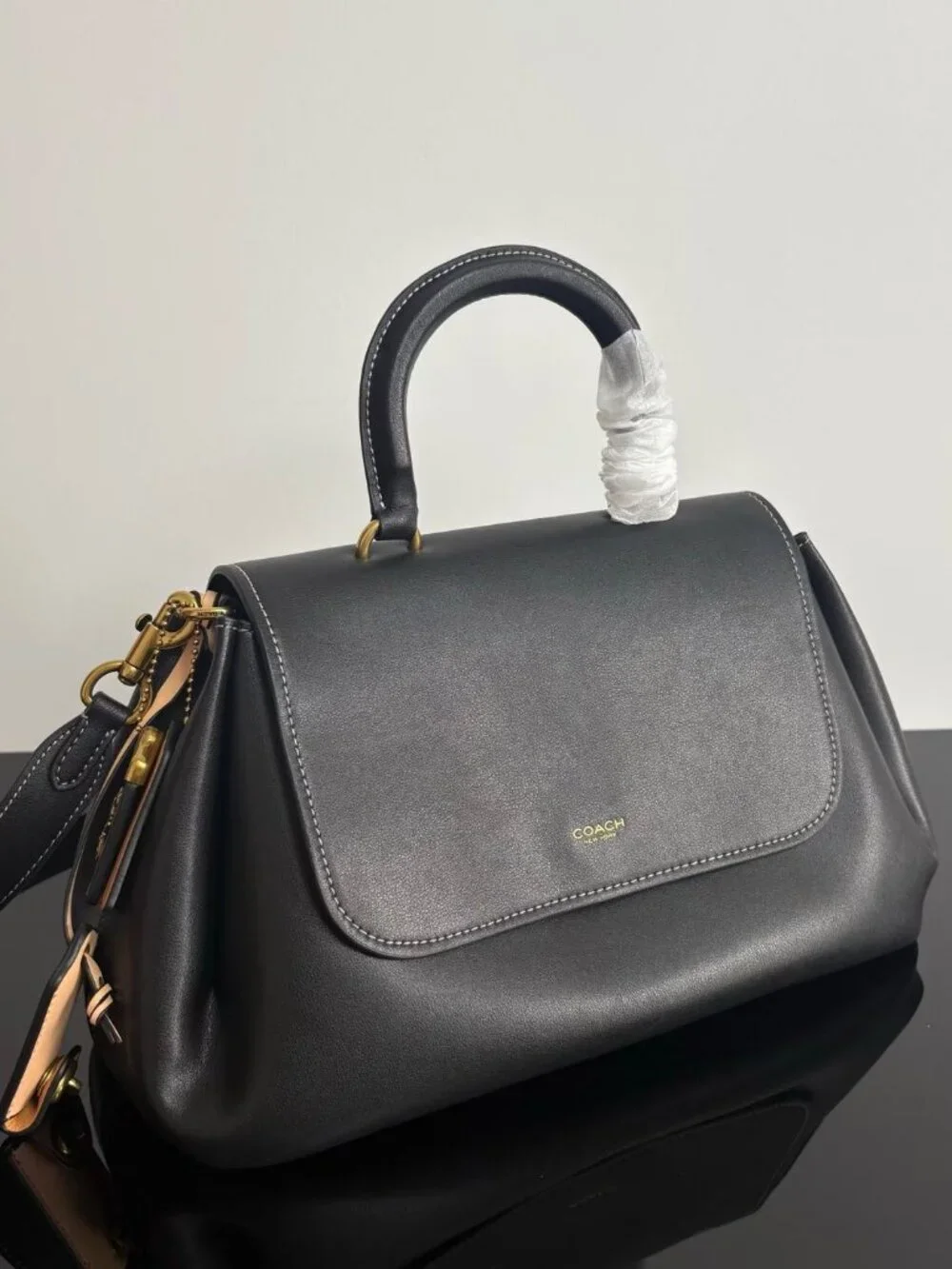 COACH Slouchy Rogue Top Handle Bag
